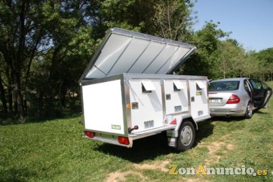 Remolque de aluminio para perros de razas grandes